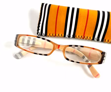 Läsglas beige med fodral