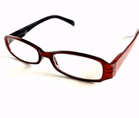 Läsglas röd rak