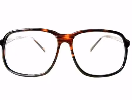 Läsglas stor plast bruna