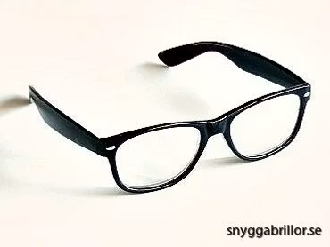 Starka läsglas svarta wayne