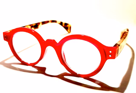 Läsglas retro röd