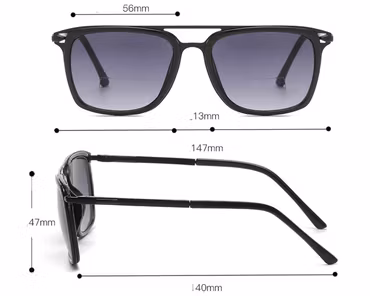 Starka solläsglas Nene med läsruta +4,0