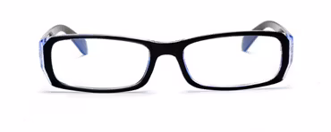 Superstarka läsglas svart/clear 7,0