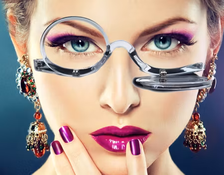 Makeupglasögon med styrka