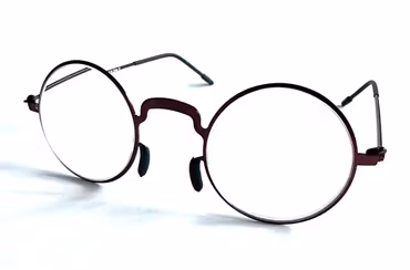 Starka läsglas Allan mörkbrun metall 4.0