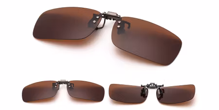 Flip up bruna polariserande 60 x 40 mm