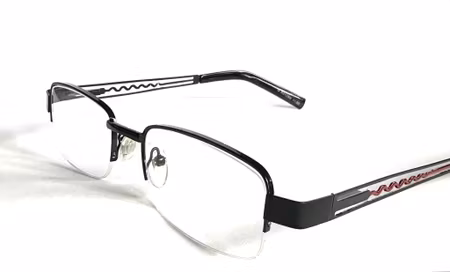 Läsglas metall vågen