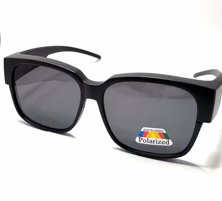 Solskydd ovanpå polariserande 14 cm