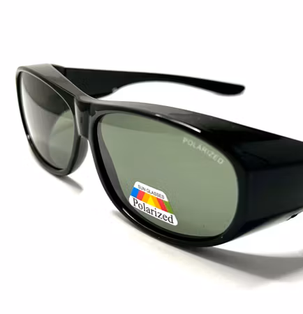 Solskydd ovanpå polariserande svarta 14,5 cm