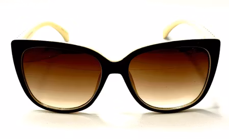 Solglas Ayra chokladbrun / beige detalj