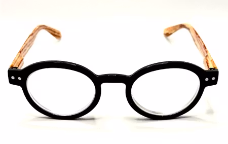 Läsglas Uggla svart beige