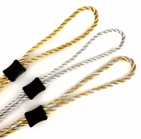 Sportsnodd med tubfäste guld och silver färgad