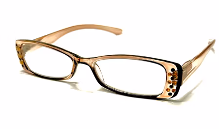 Läsglas Karin colabrun strass