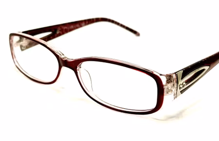 Läsglas Sylvia brunröd