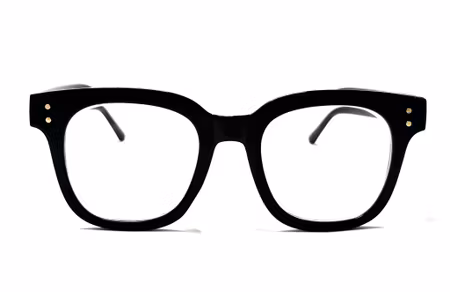 Glasögon higher i svart med  starkare minusstyrka (-4 och uppåt)