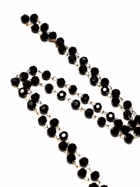 Glasögonkedja blacksparkle