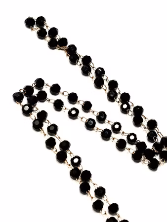 Glasögonkedja blacksparkle