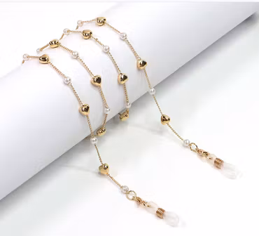 Glasögonkedja heart