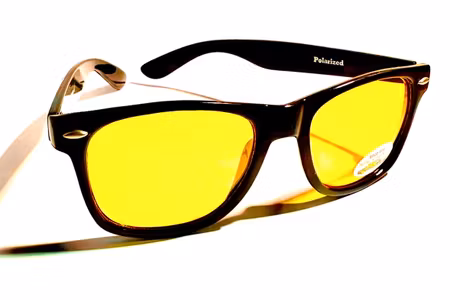 Solglas Wayne gula glas polaroid