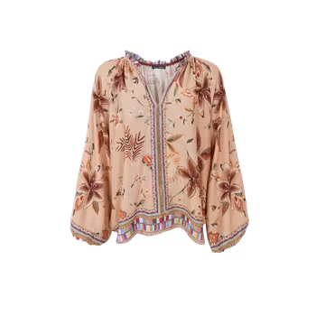 Art crepe blouse