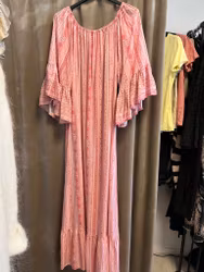 Long dress pink stripe