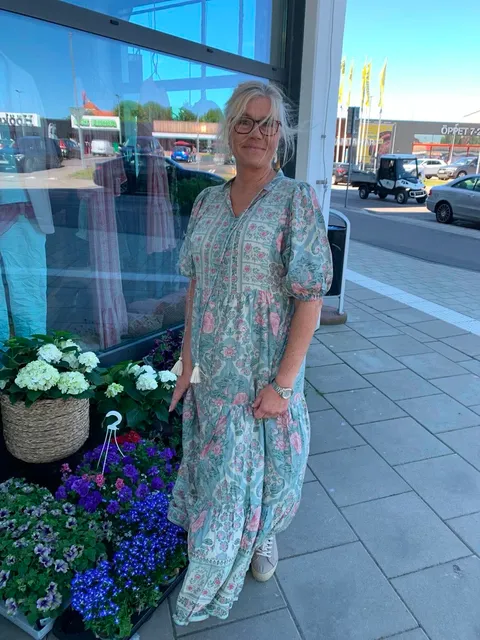 Nora Maxi dress  pink-green