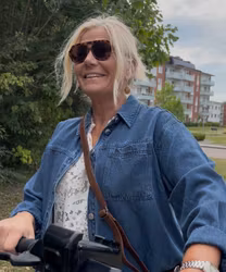 Mia jeans-skjorta