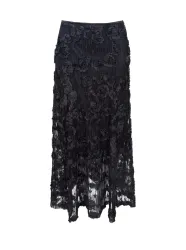 Elloise Flower patch skirt