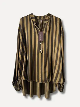 STRIPED FLOW BLOUSE