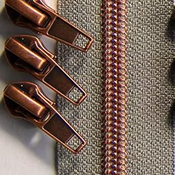 Dragkedja Nr 5 : 3 m inklusive kläppar