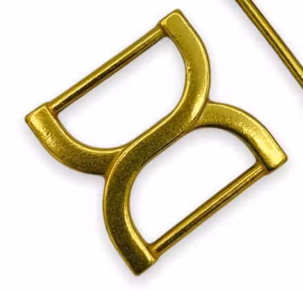 Dubbel D-ring 25 mm - 1 inch 2-pack