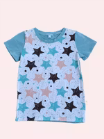 T-shirt Stjärnor blå