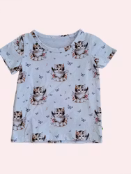 T-shirt Katter och fjärilar