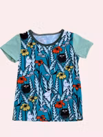 T-shirt Mumin och Stinky ljus turkos