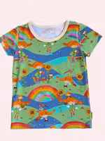 T-shirt Pippi Långstrump och regnbågar