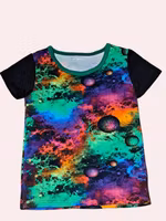 T-shirt Färgglada planeter