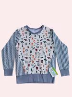 Långärmad tröja med bokstäver