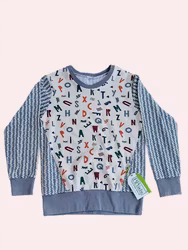 Långärmad tröja med bokstäver