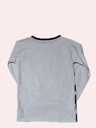 Långärmad tröja med splashmönster