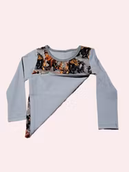 Långärmad tröja med T-rex dinosaurier