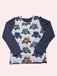 Långärmad tröja med big trucks, lastbilar