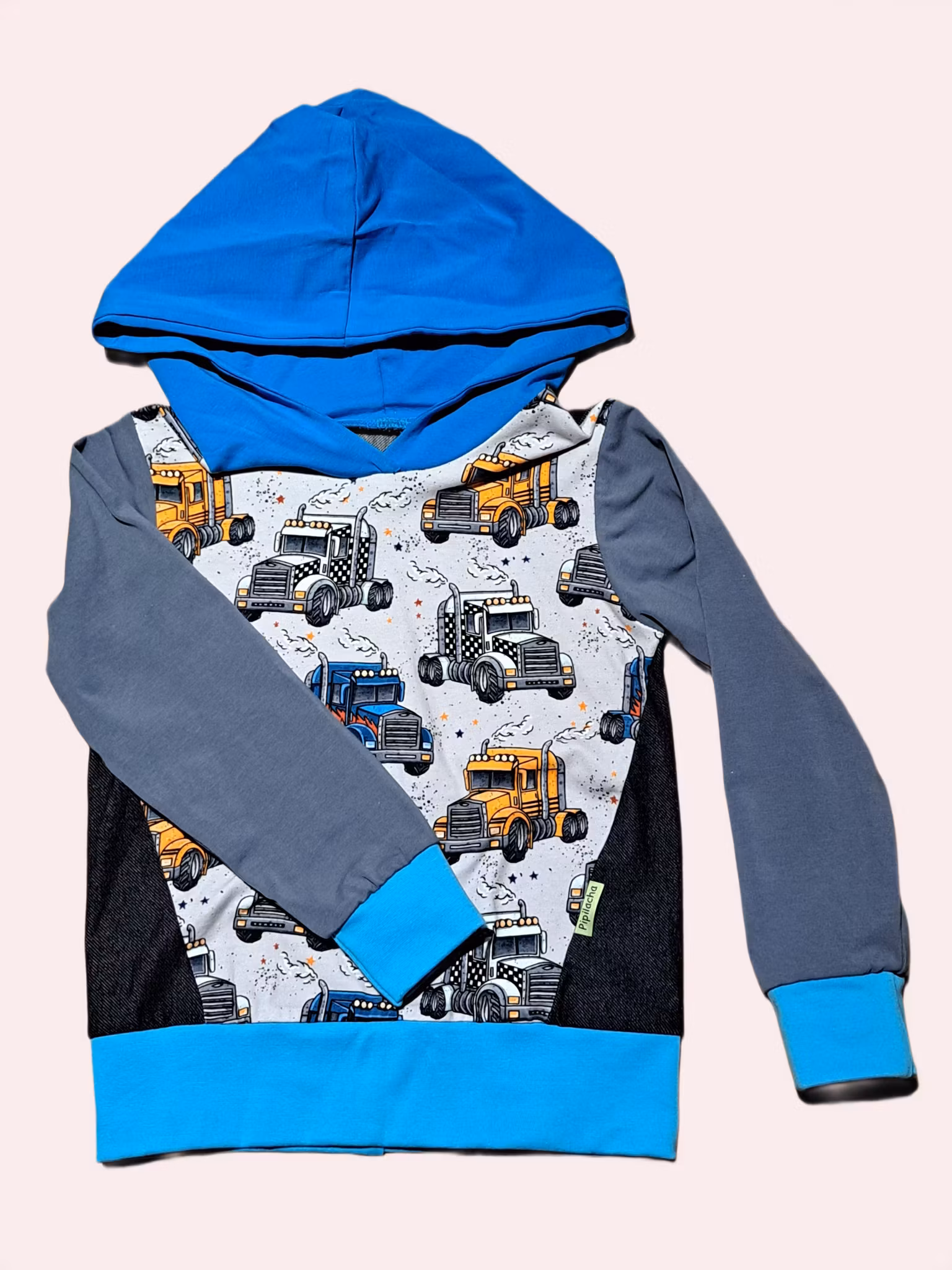 Hoodie/Luvtröja med lastbilar