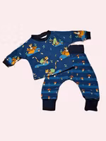 Set tröja och muddbyxa Findus blå.