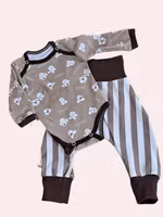 Set body och byxa Cappuccino Nypoppad