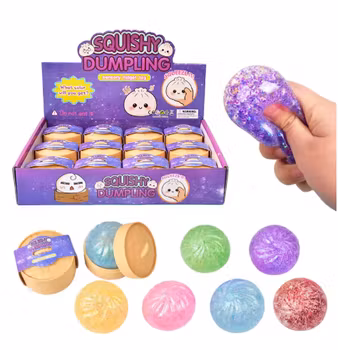Glitter Dumpling Squishy 5,3cm - Blind Box