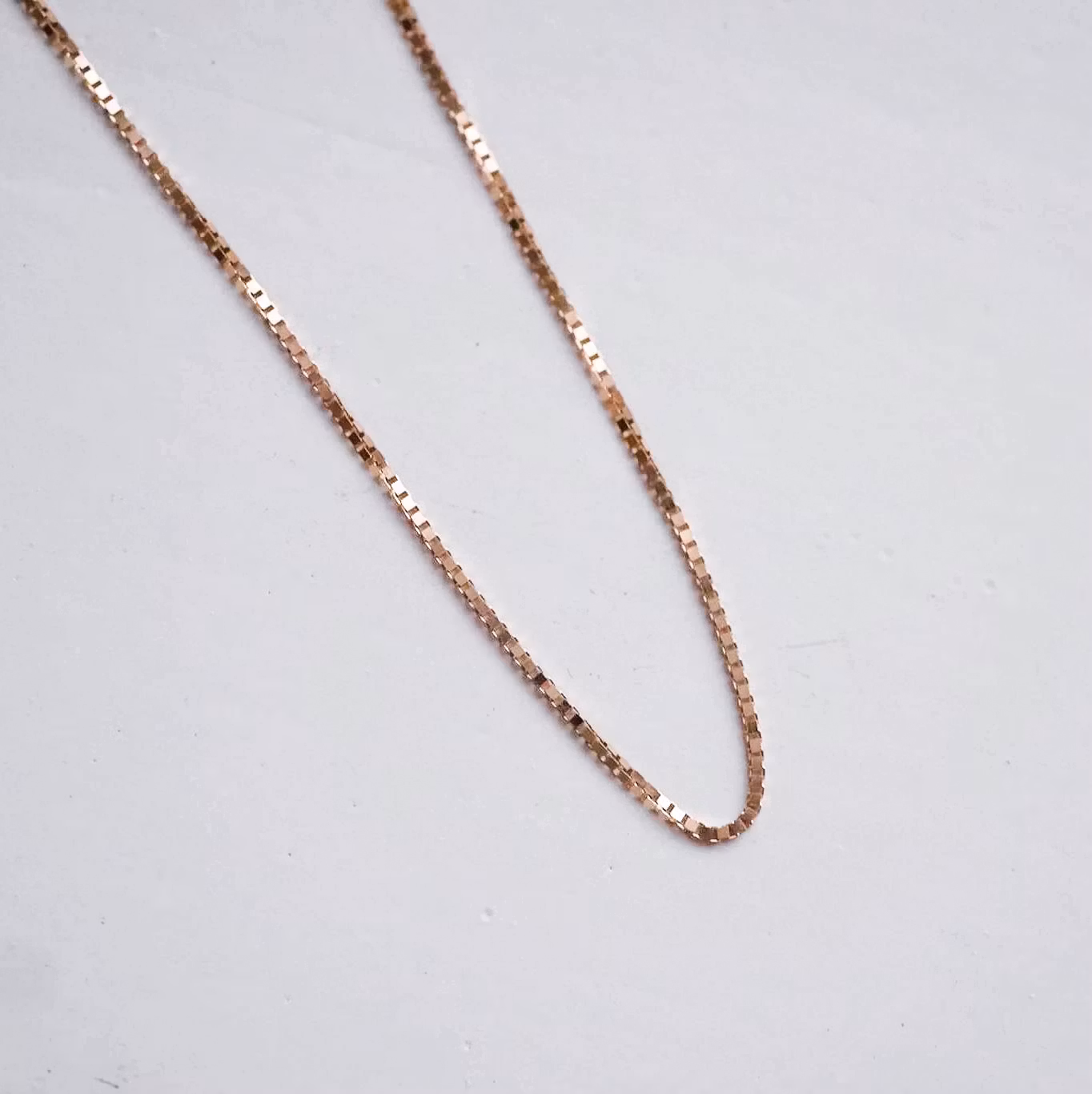 "Venezia" 0.8mm gold chain 42cm