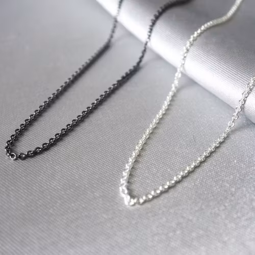 "Anchor" silver Chain 1.5mm 45-50cm