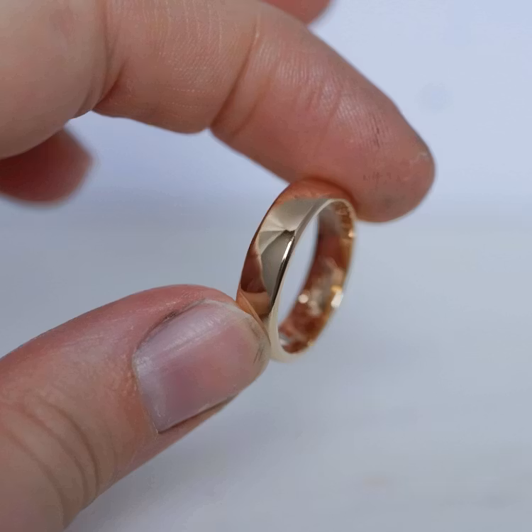 "Uranus" 5mm 18K guldring