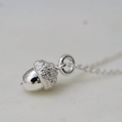 "Acorn" Necklace in silver
