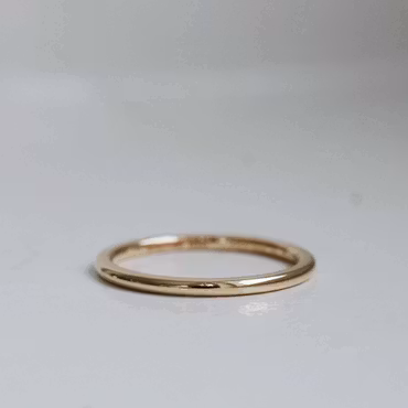"Aurora plain" gold ring